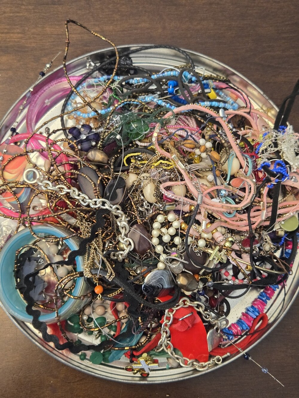 >2lb Scrap Jewelry Lot For Crafting Lot #C